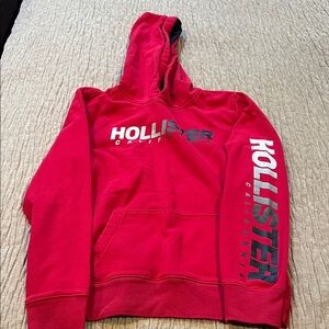 Hollister Red Men's Pullover Hoodie
